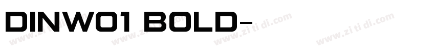 DINW01 Bold字体转换